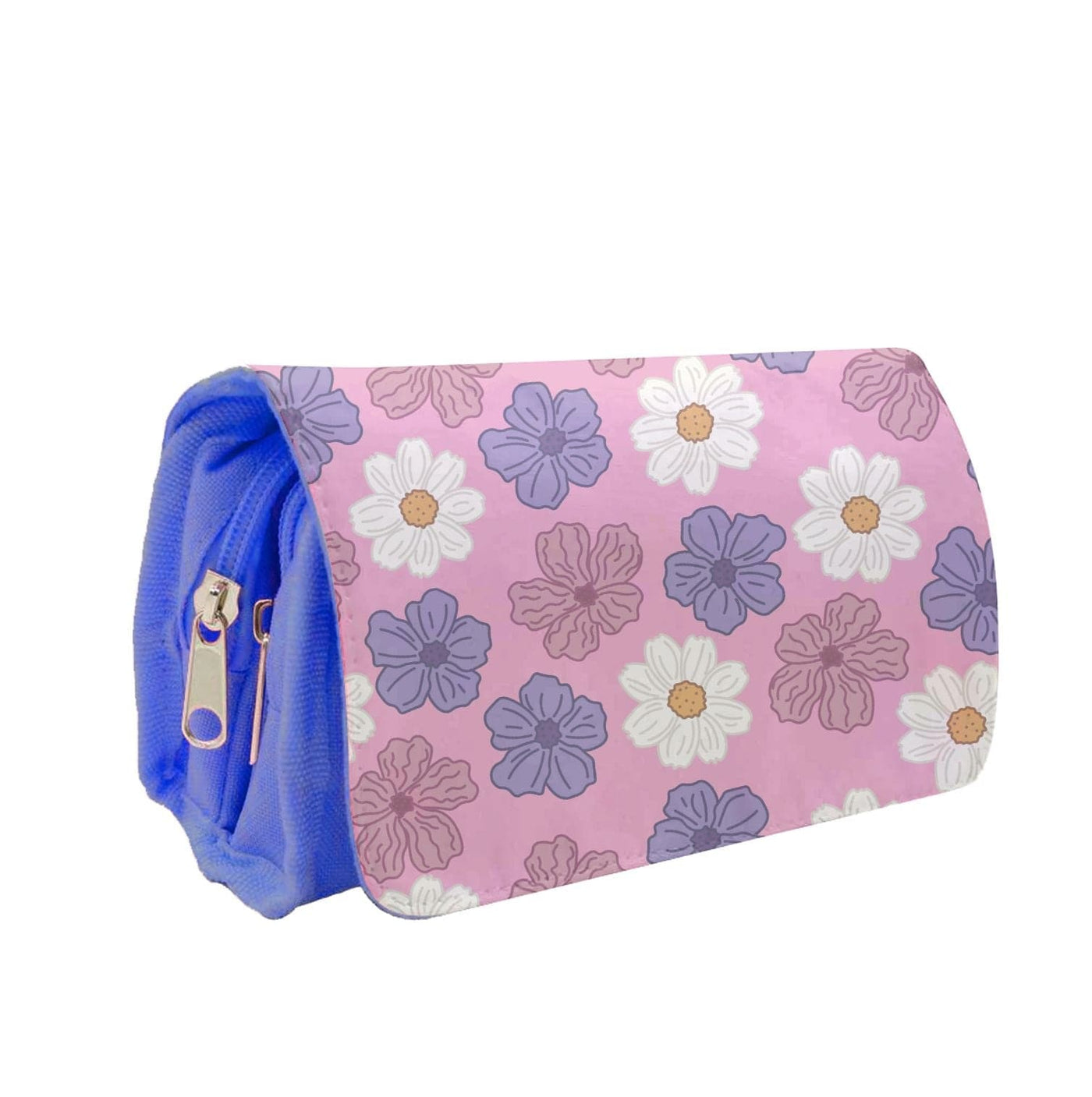 Pink, Purple And White Flowers - Floral Patterns Pencil Case