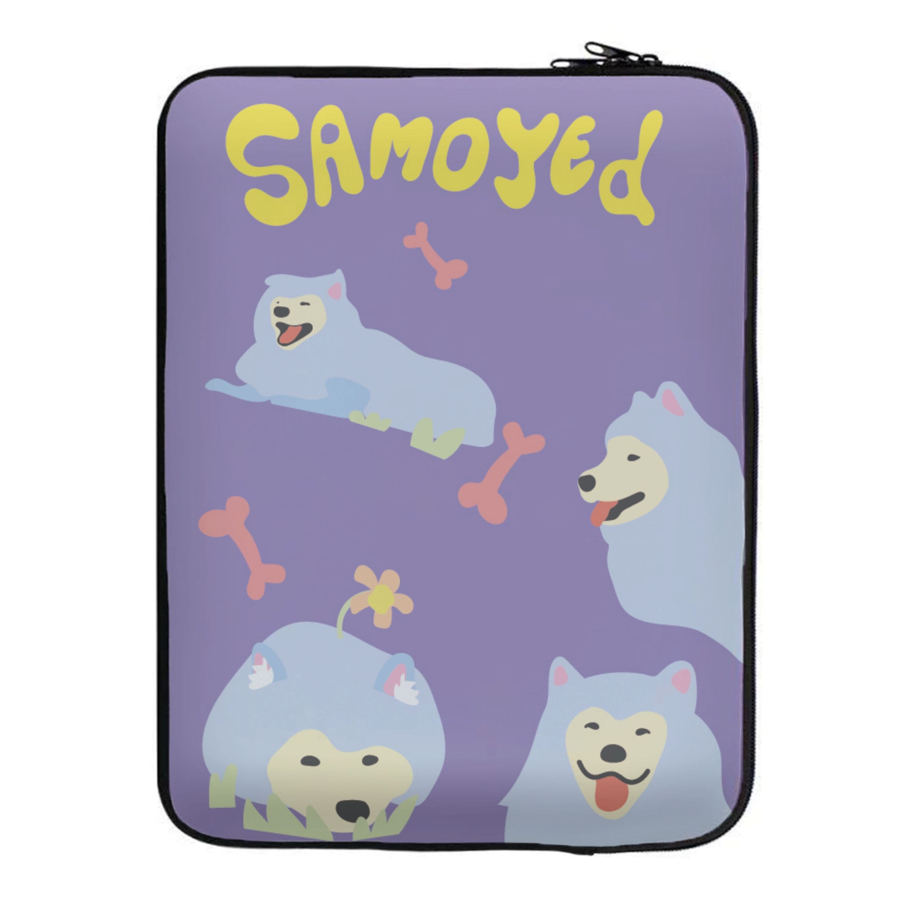 Samoyed - Dog Patterns Laptop Sleeve