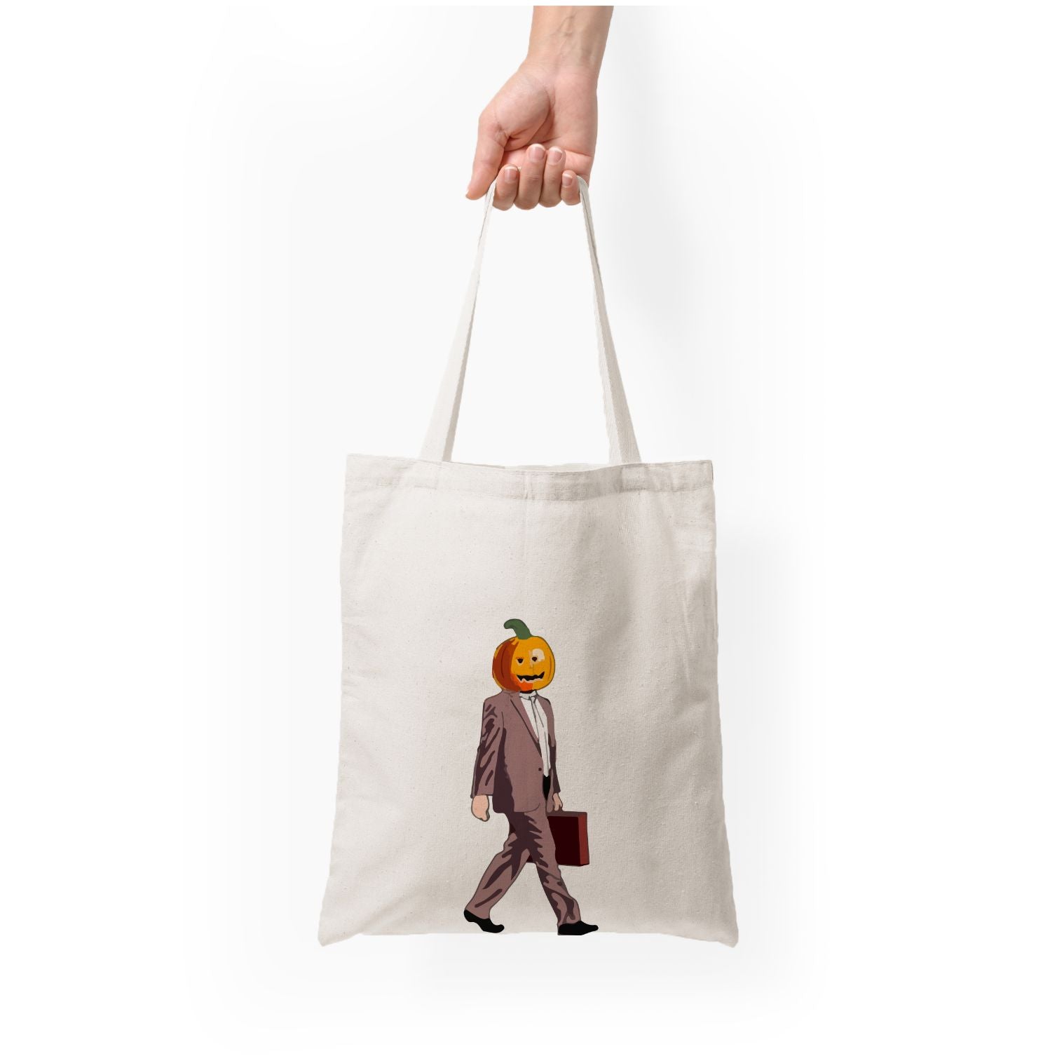 Dwight Pumpkin Head Tote Bag