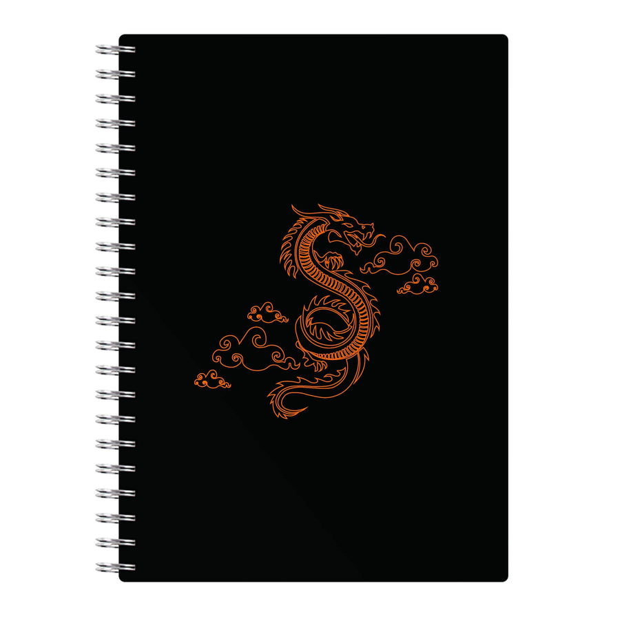 Orange - Dragon Patterns Notebook