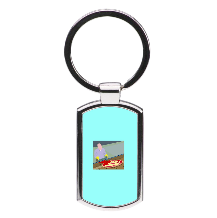 Pizza On The Roof - Breaking Bad Luxury Keyring