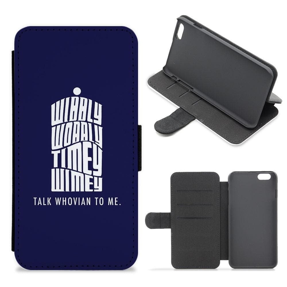 Talk Whovian To Me - Doctor Who Flip / Wallet Phone Case - Fun Cases