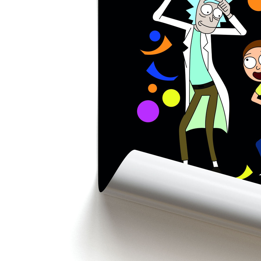Rick And Morty Dancing Poster