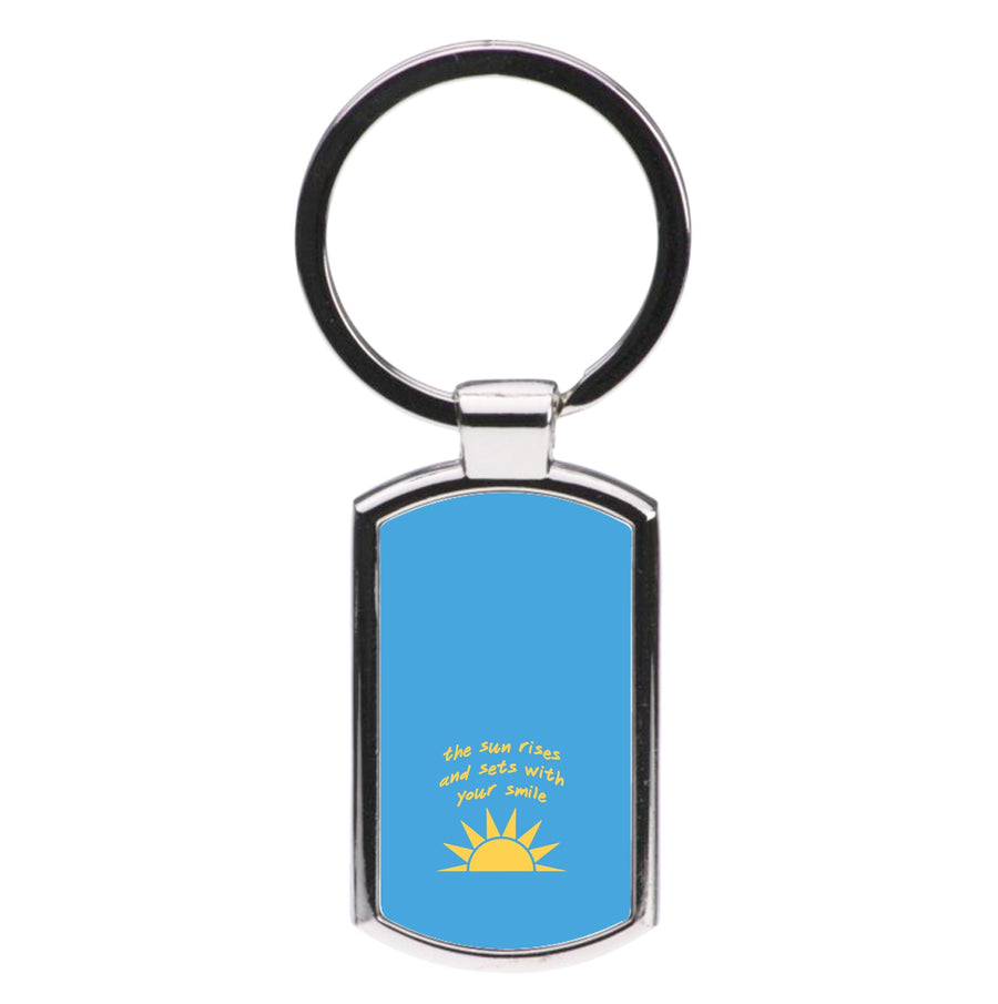 The Sun Rises And Sets With Your Smile - The Seven Husbands of Evelyn Hugo  Luxury Keyring