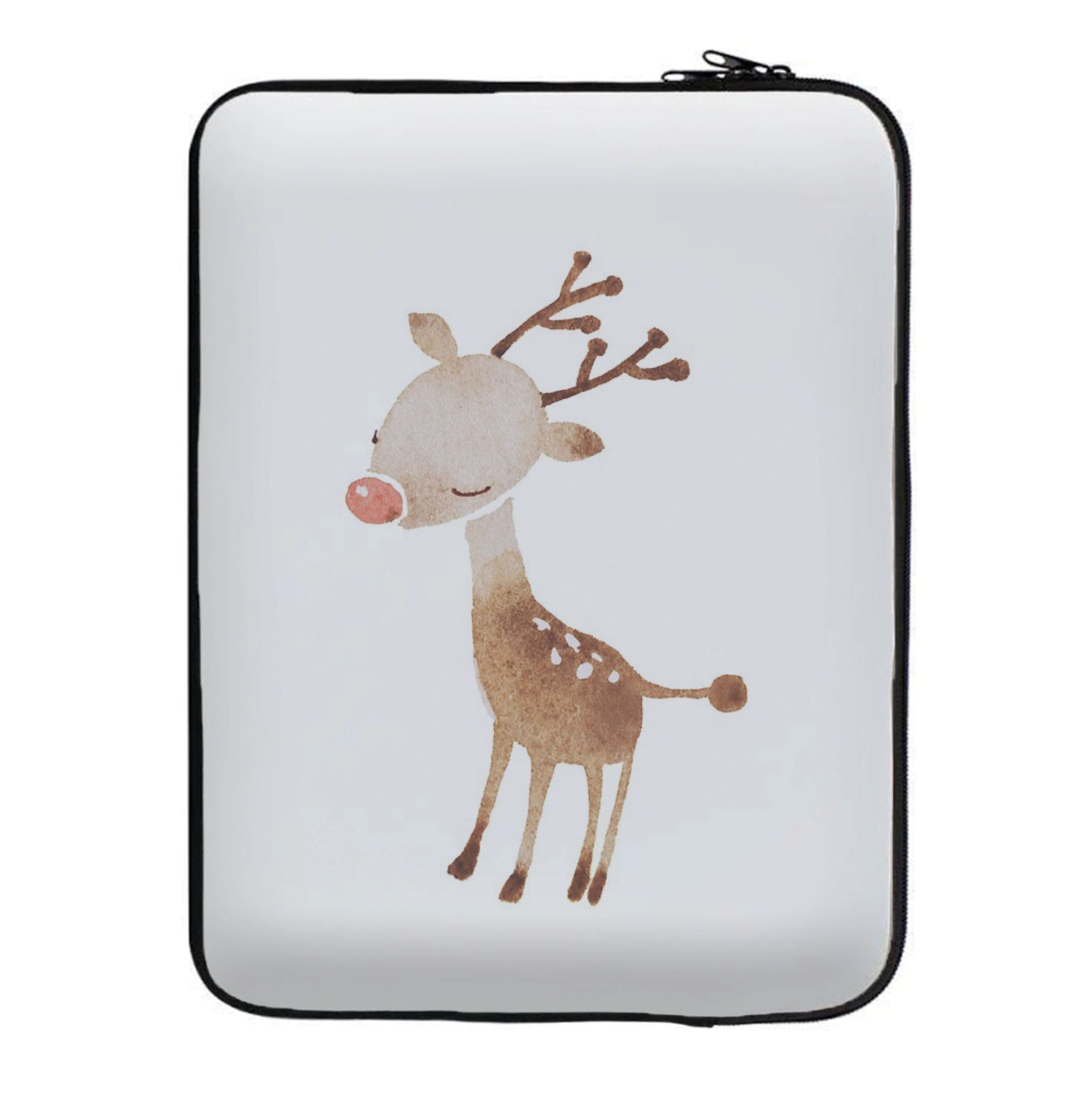 Watercolour Rudolph The Reindeer Laptop Sleeve