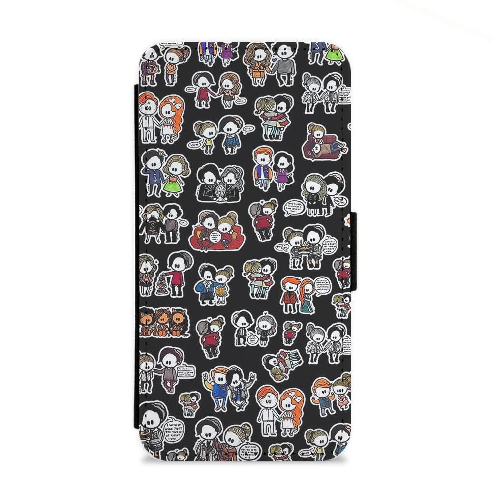 Riverdale Dolls Pattern Flip Wallet Phone Case - Fun Cases