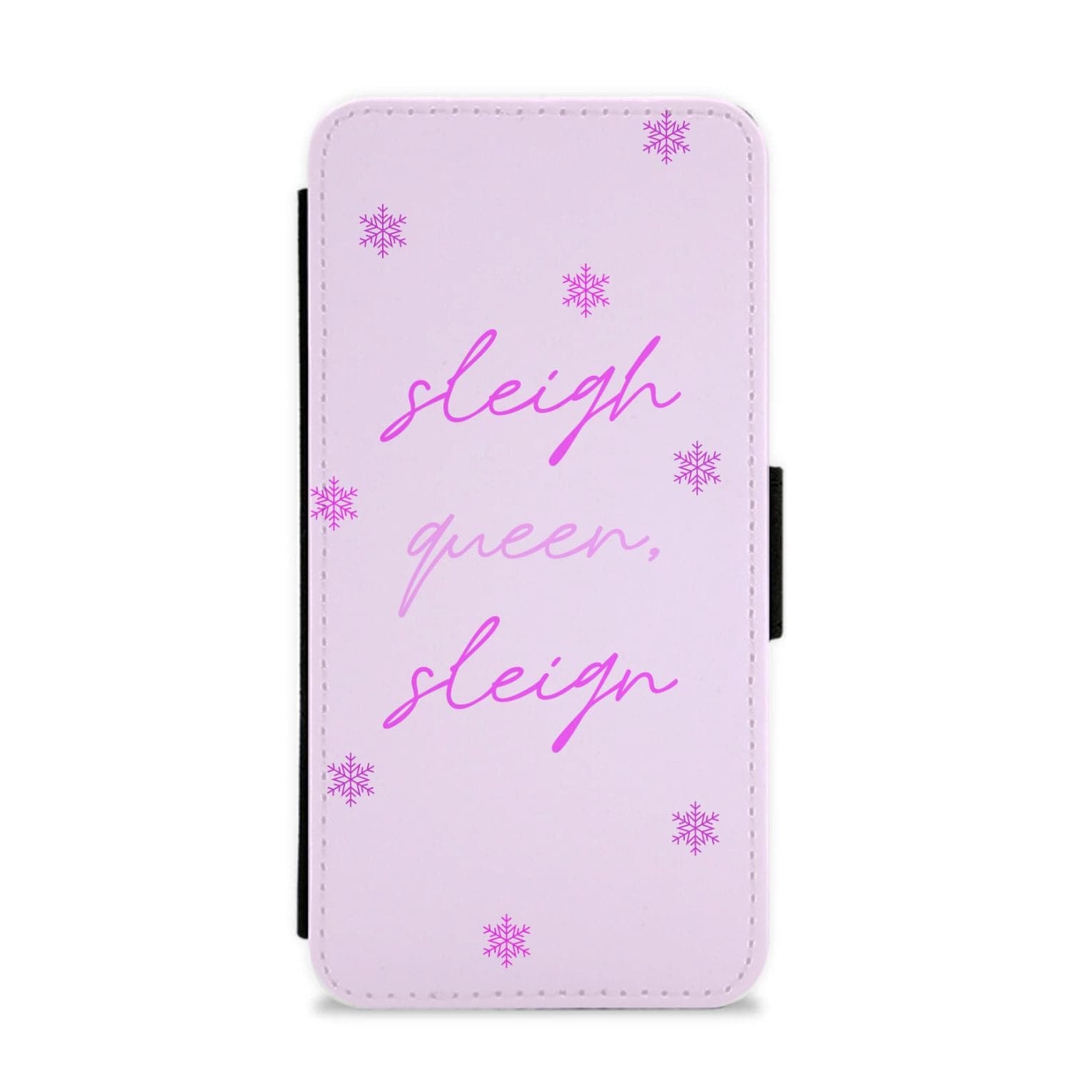 Sleigh Queen - Christmas Puns Flip / Wallet Phone Case