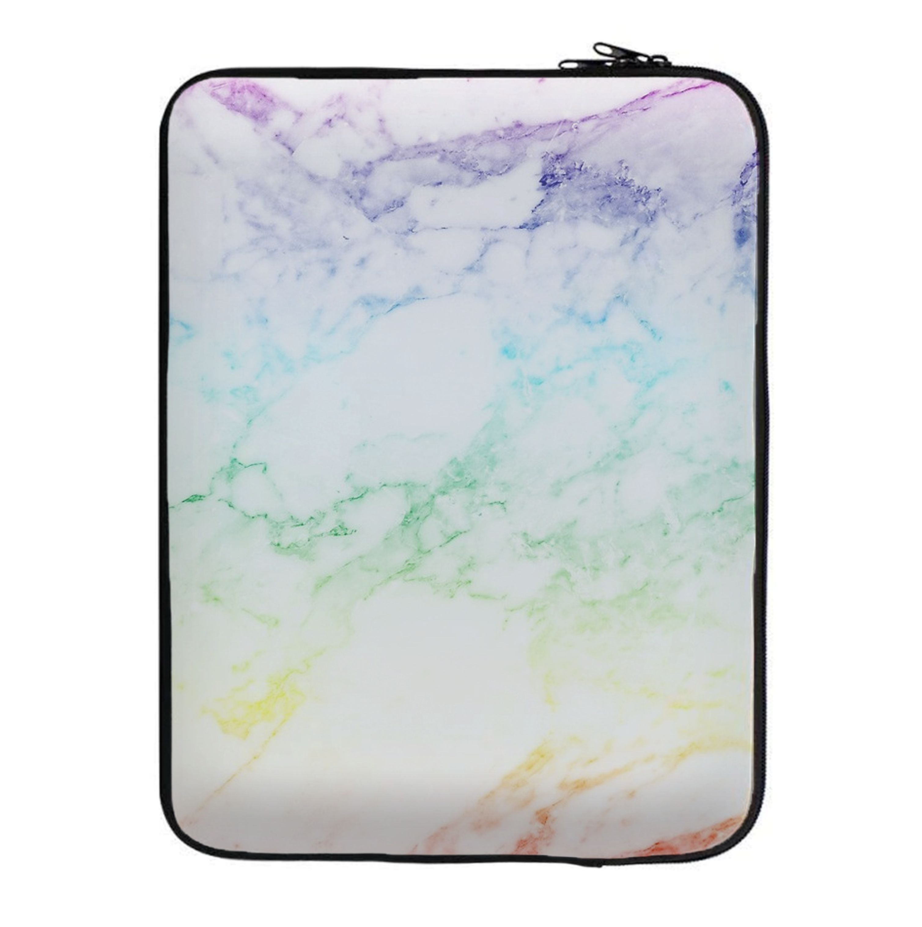 Rainbow Streak Marble Pattern Laptop Sleeve