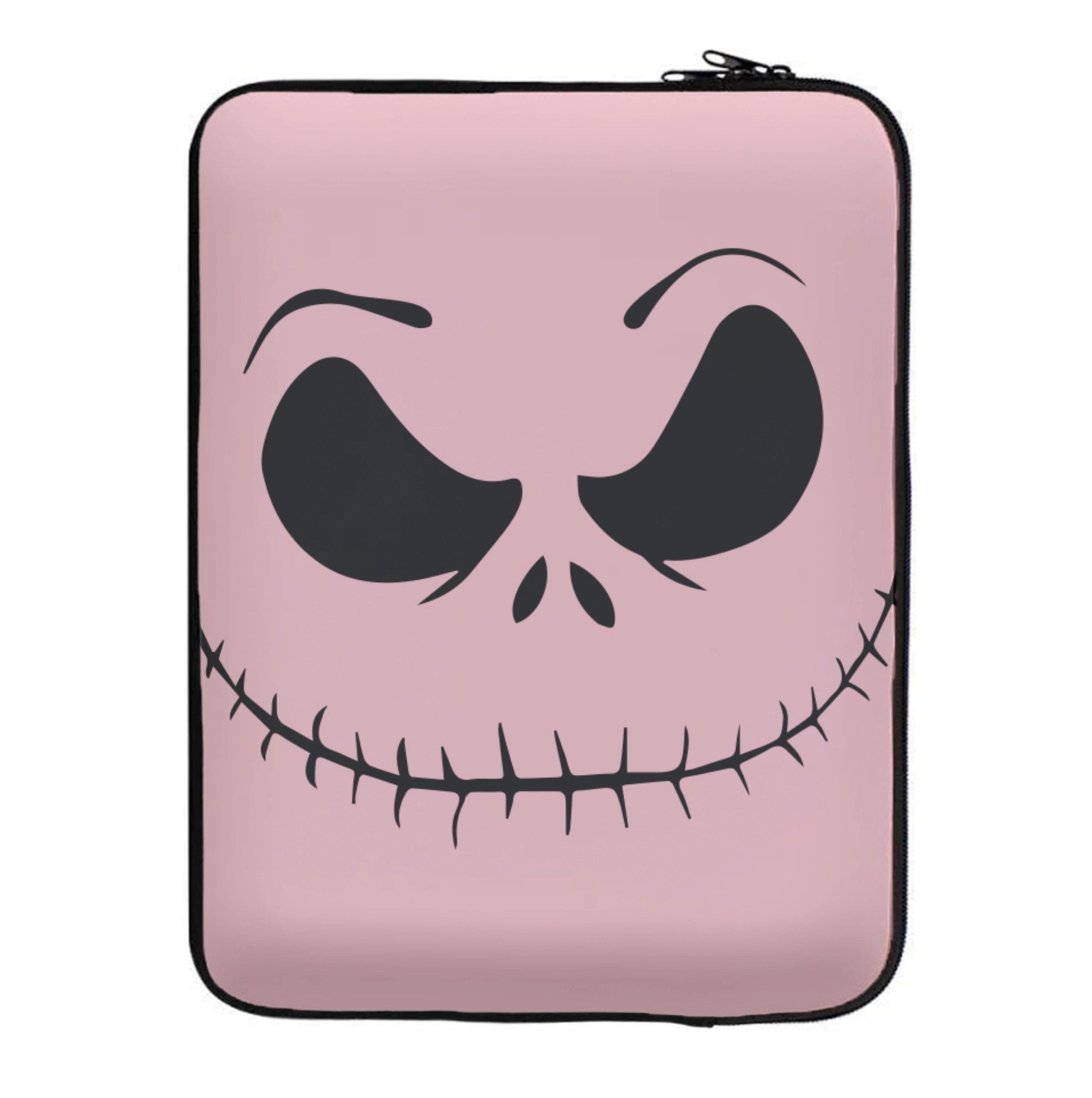 Pink Jack Skeleton Laptop Sleeve