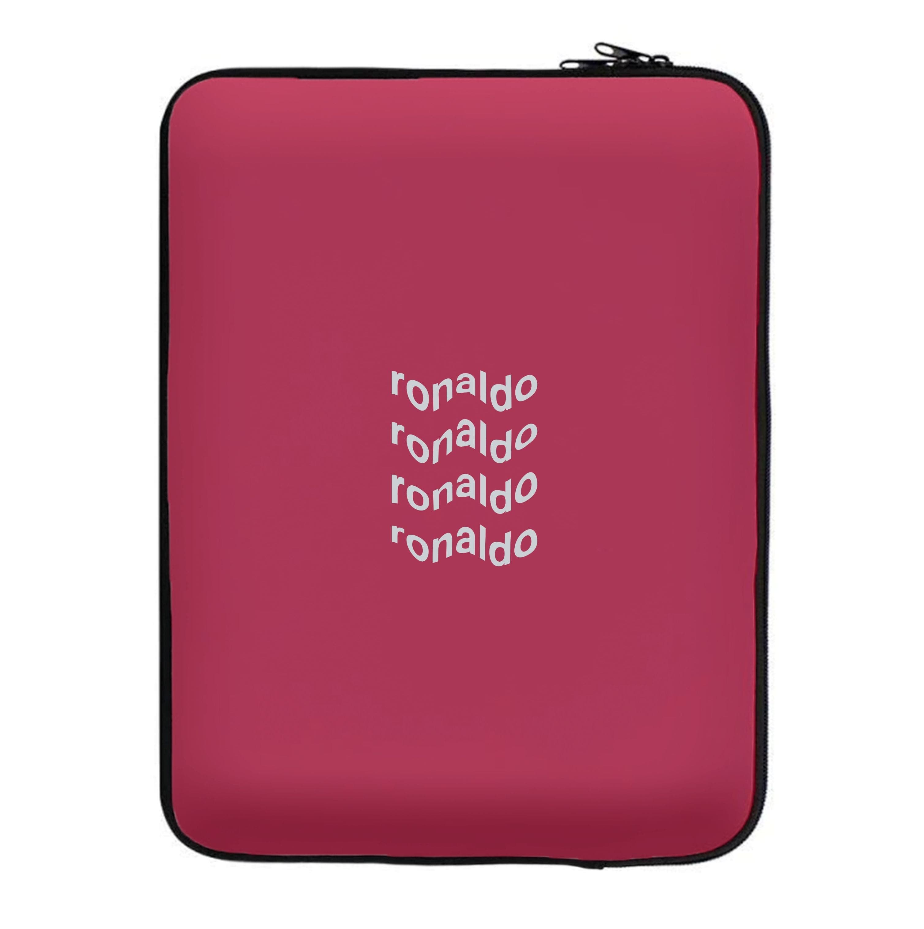 Wavy Text - Ronaldo Laptop Sleeve