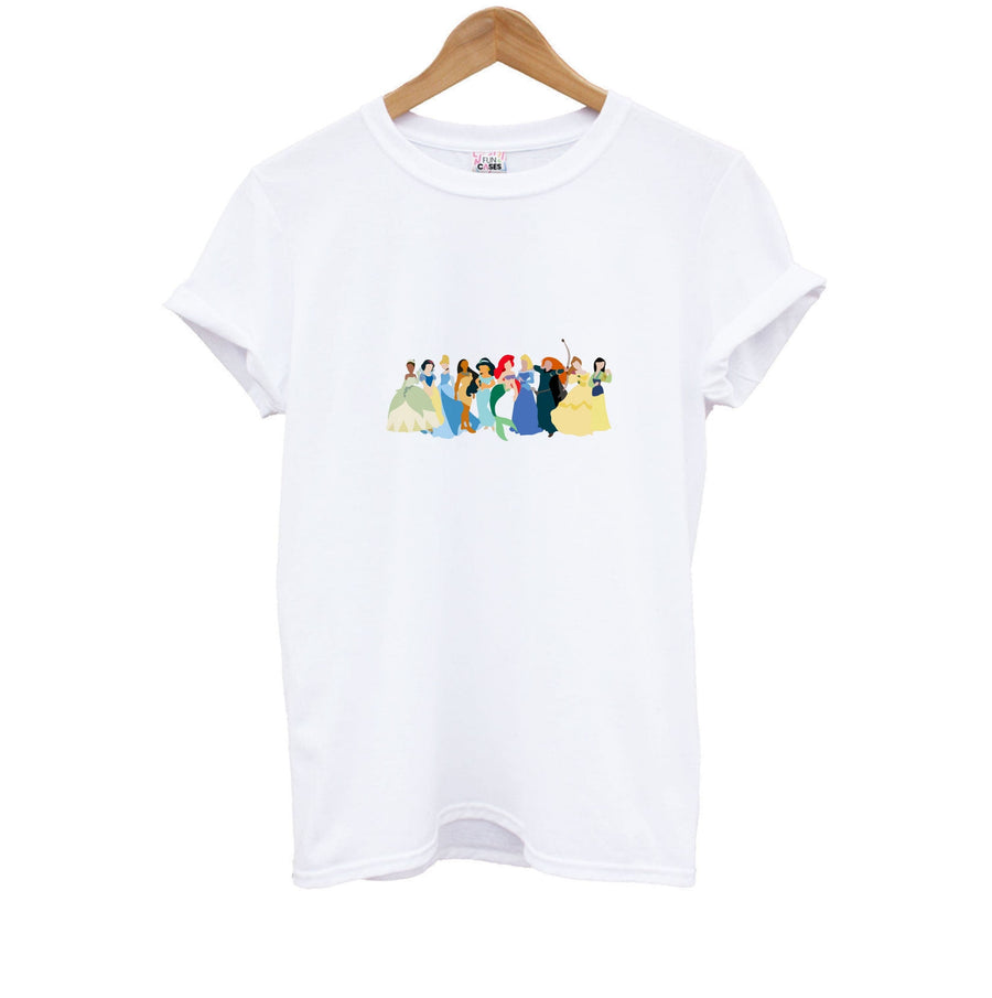 Disney Princesses Cast Kids T-Shirt