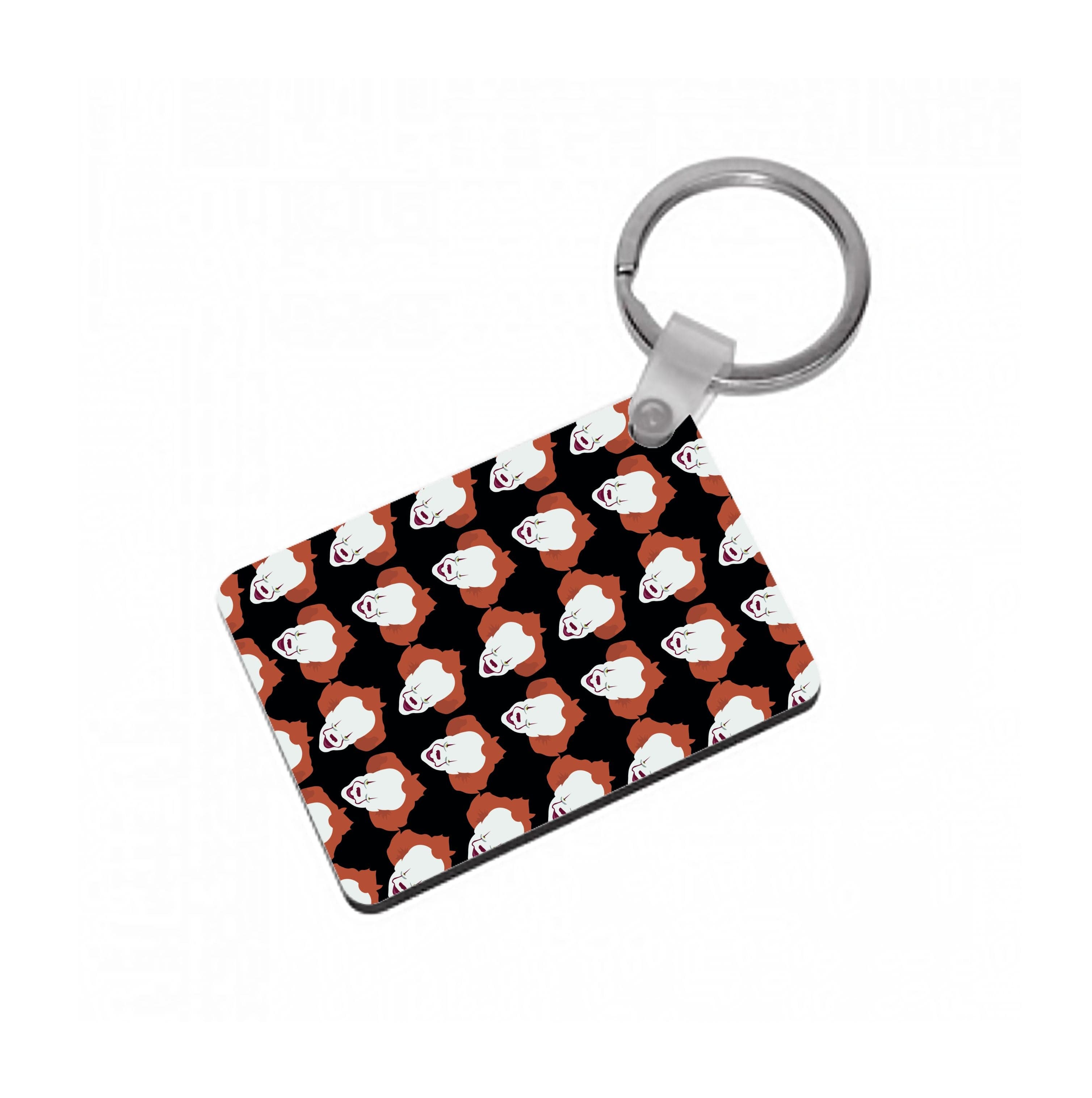 Clown Pattern Keyring