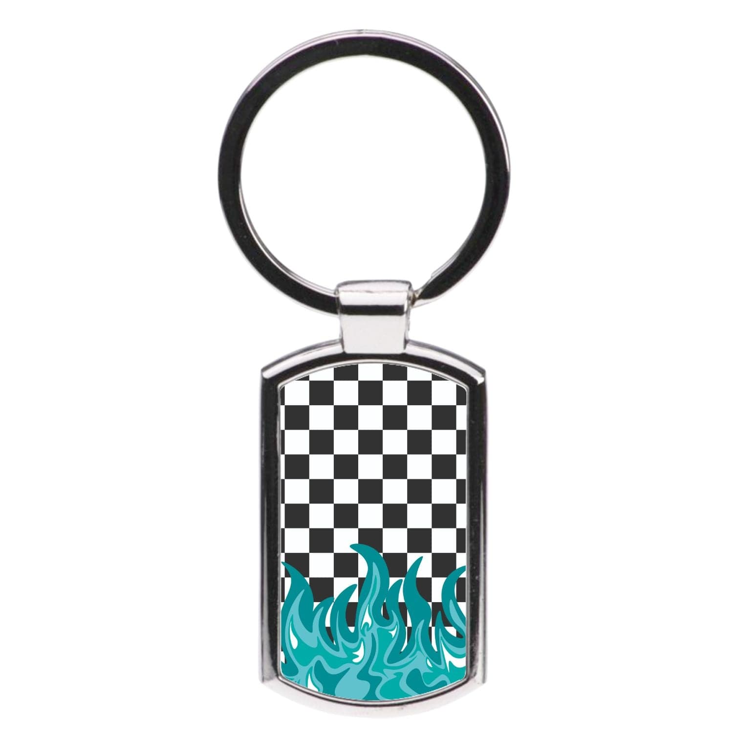 Blue Flame - Skate Aesthetic  Luxury Keyring