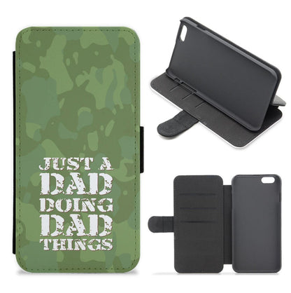 Doing Dad Things - Fathers Day Flip / Wallet Phone Case