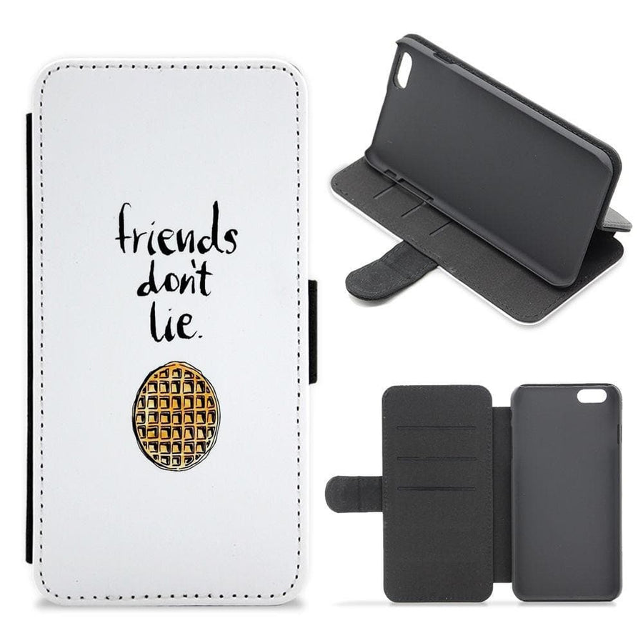 Friends Don't Lie Waffle - Stranger Things Flip / Wallet Phone Case - Fun Cases