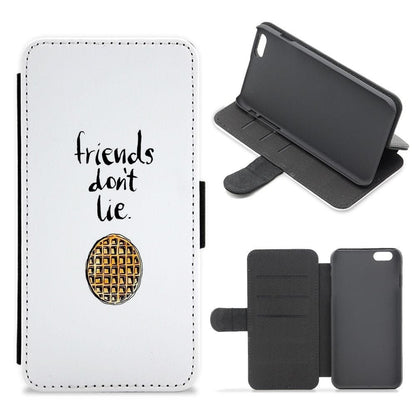 Friends Don't Lie Waffle - Stranger Things Flip / Wallet Phone Case - Fun Cases