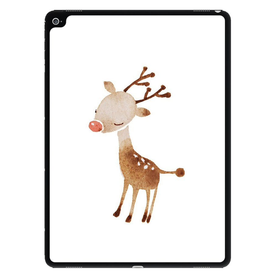 Watercolour Rudolph The Reindeer iPad Case