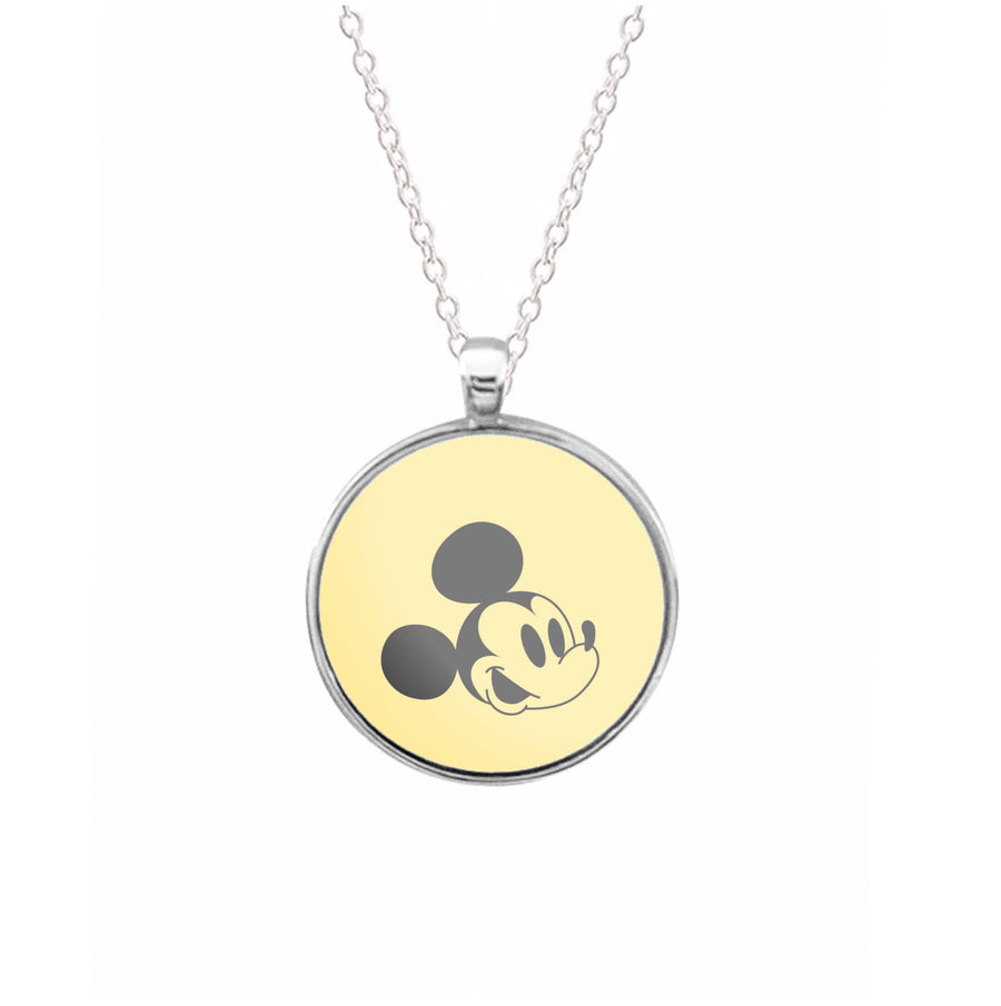 Yellow Mickey  Necklace