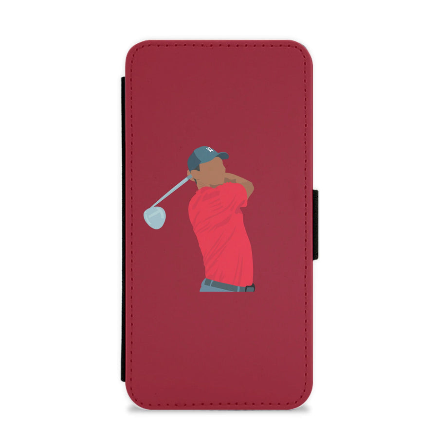 Tiger Woods - Golf Flip / Wallet Phone Case