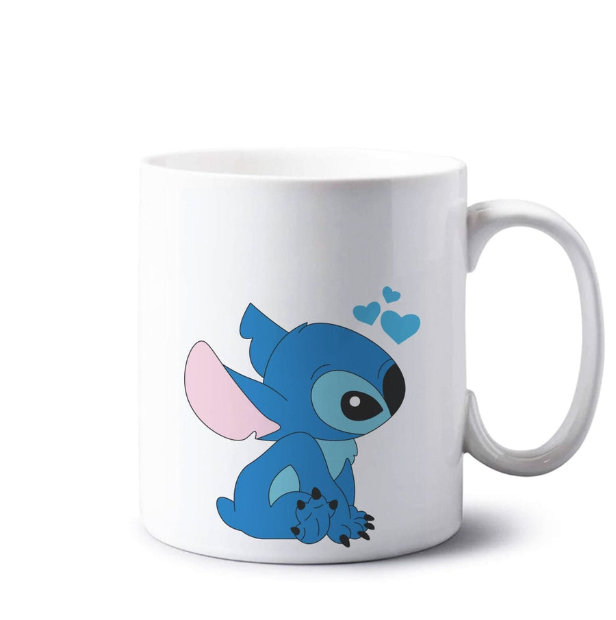 Blue Hearts Stitch - Disney Valentine's Mug