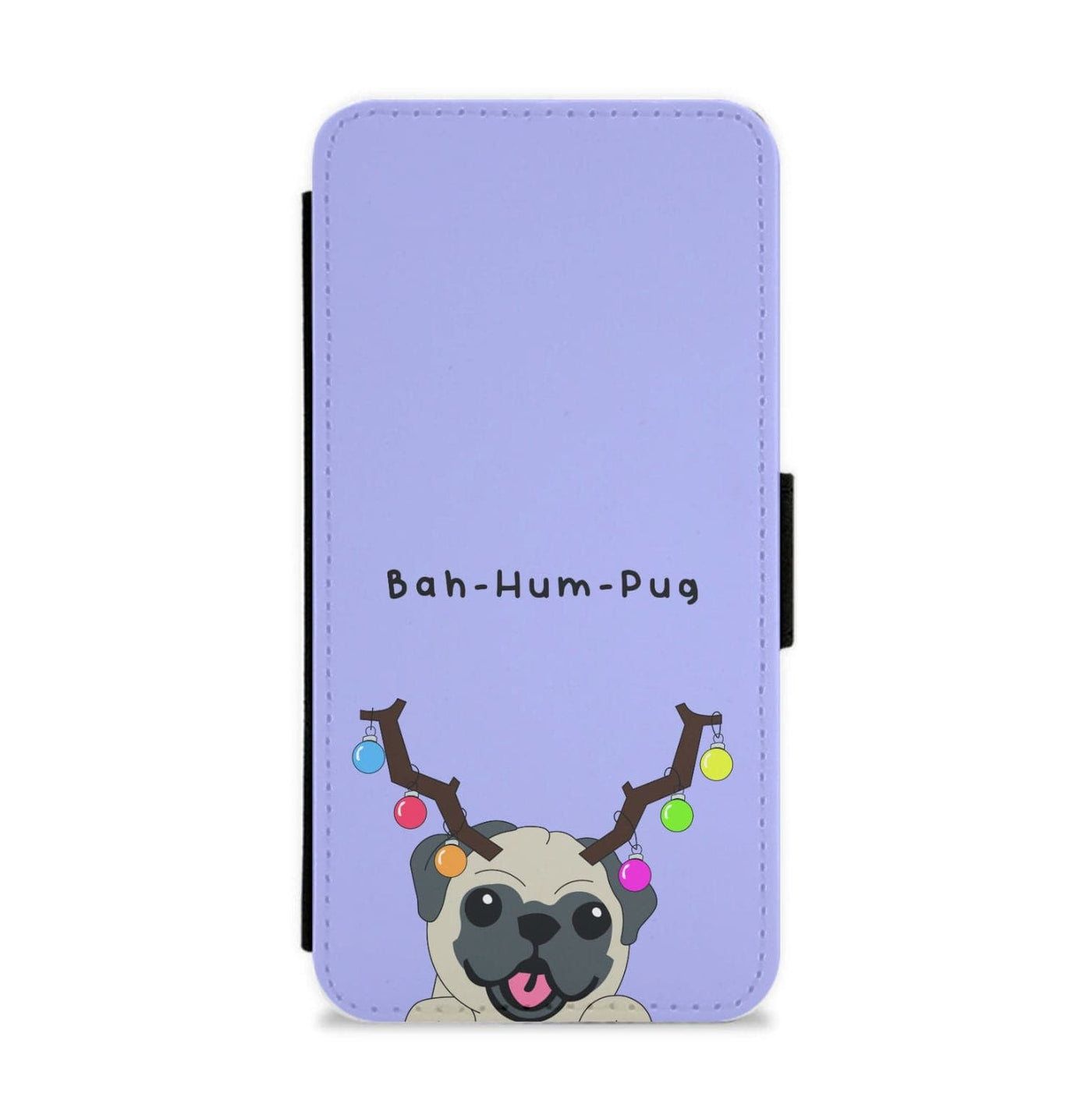 Buh-hum-pug - Christmas Flip / Wallet Phone Case