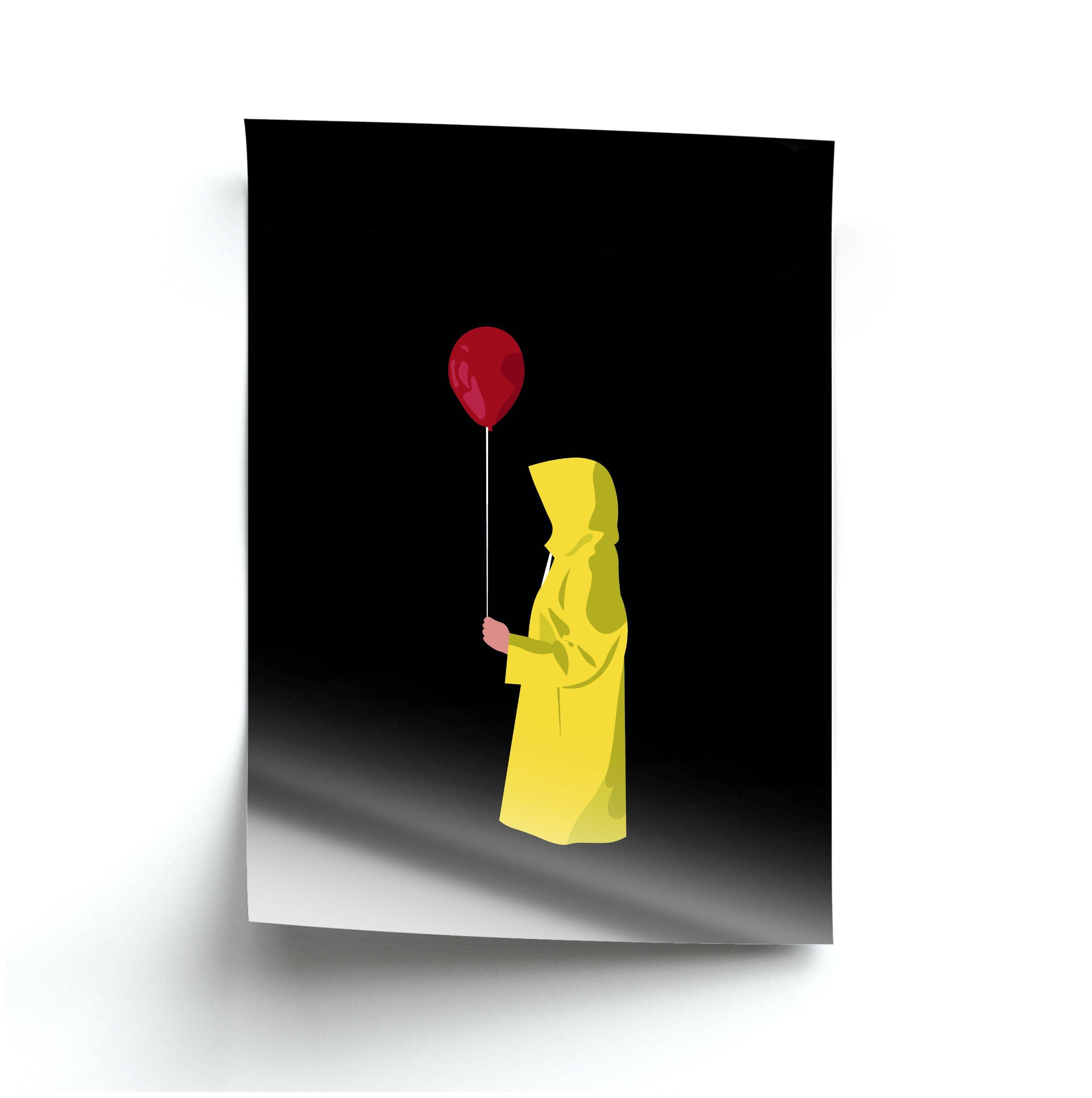 Holding Balloon - Clown Poster