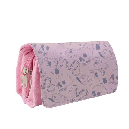 Purple Snakes And Skulls - Western  Pencil Case