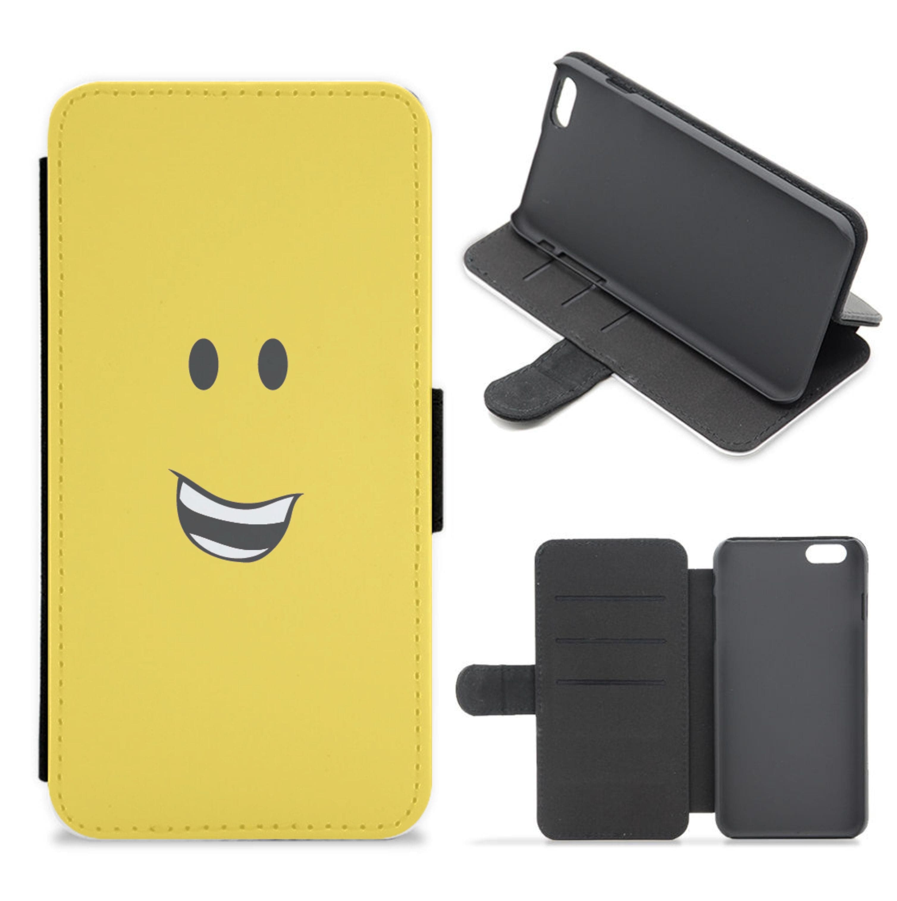 Yellow Face Flip / Wallet Phone Case