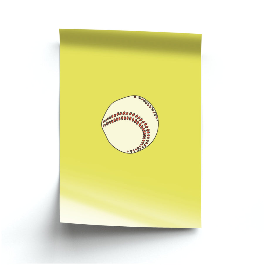 Iconic Ball - Baseball Poster