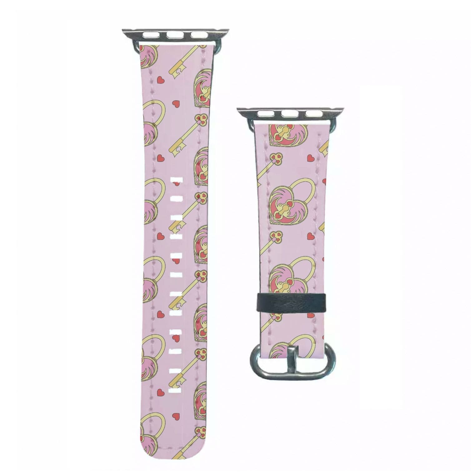 Pink Locket And Key - Valentine's Day Apple Watch Strap