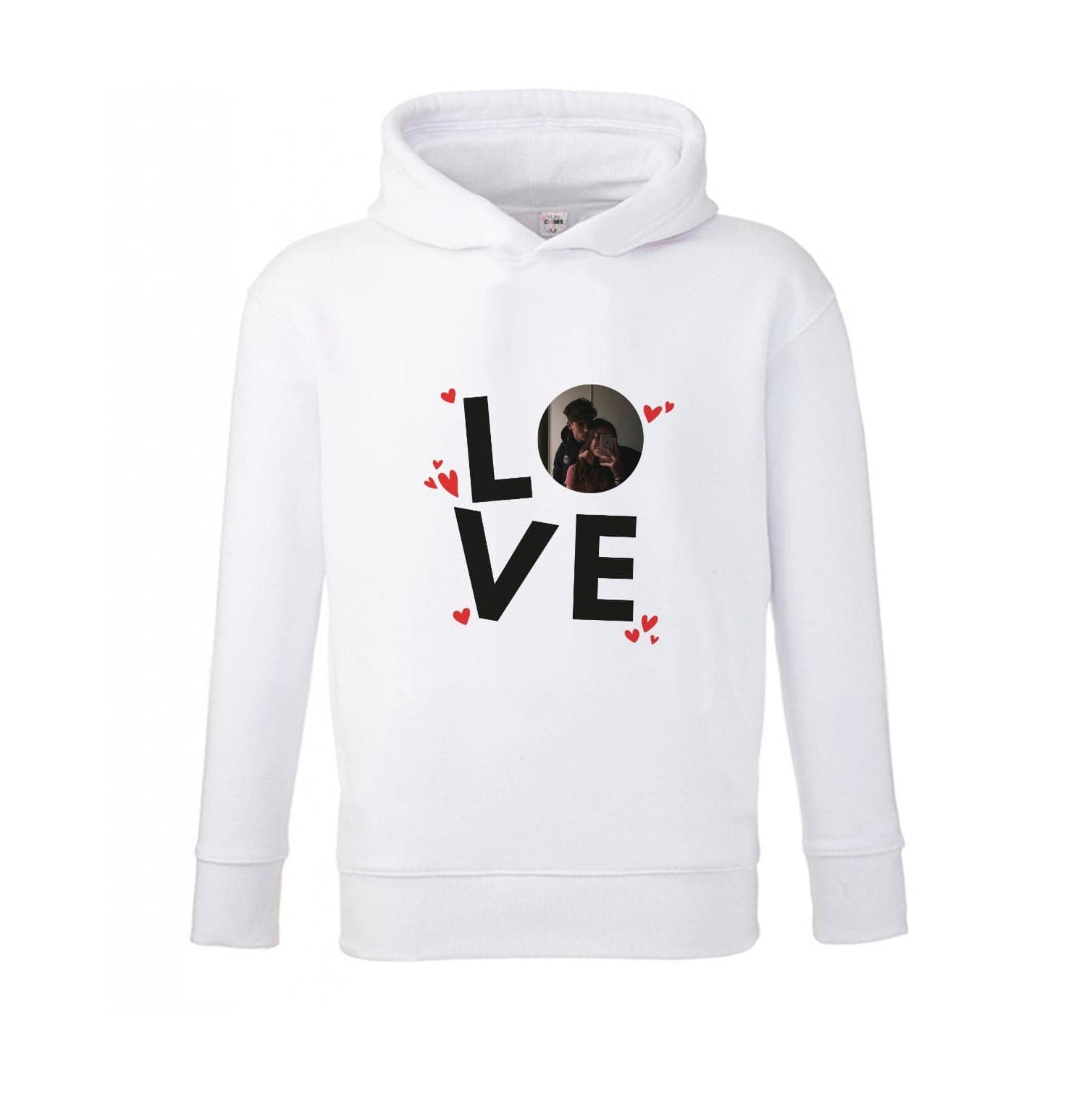 Love - Personalised Couples Kids Hoodie