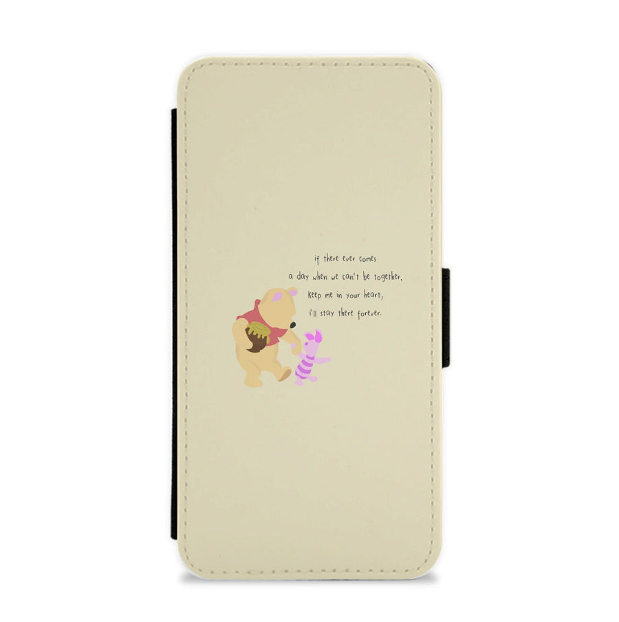 I'll Stay There Forever - Winnie The Pooh Flip / Wallet Phone Case