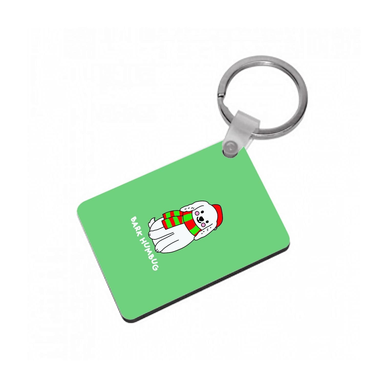 Bark Humbug - Christmas Puns Keyring