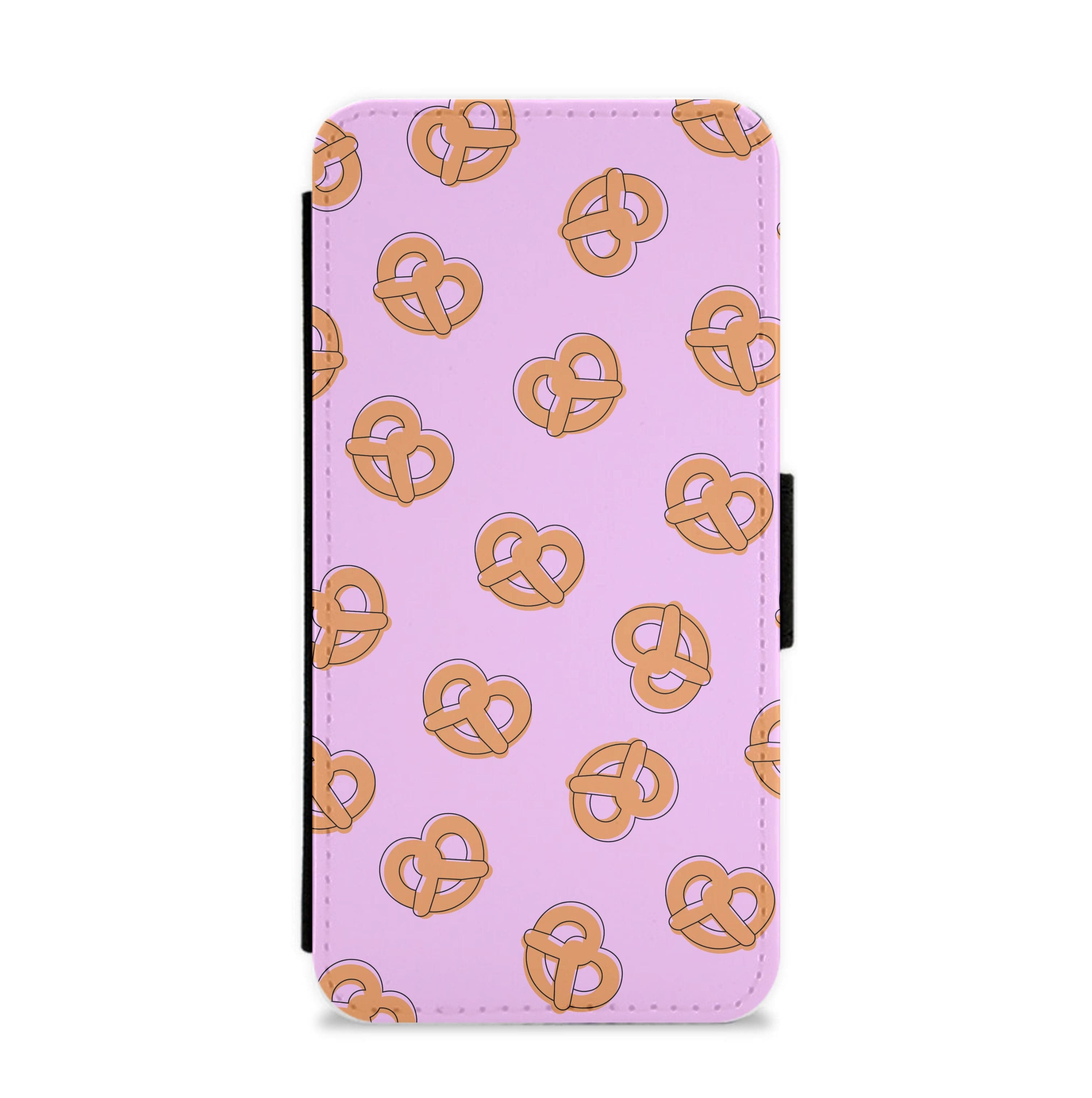 Pretzels - Fast Food Patterns Flip / Wallet Phone Case