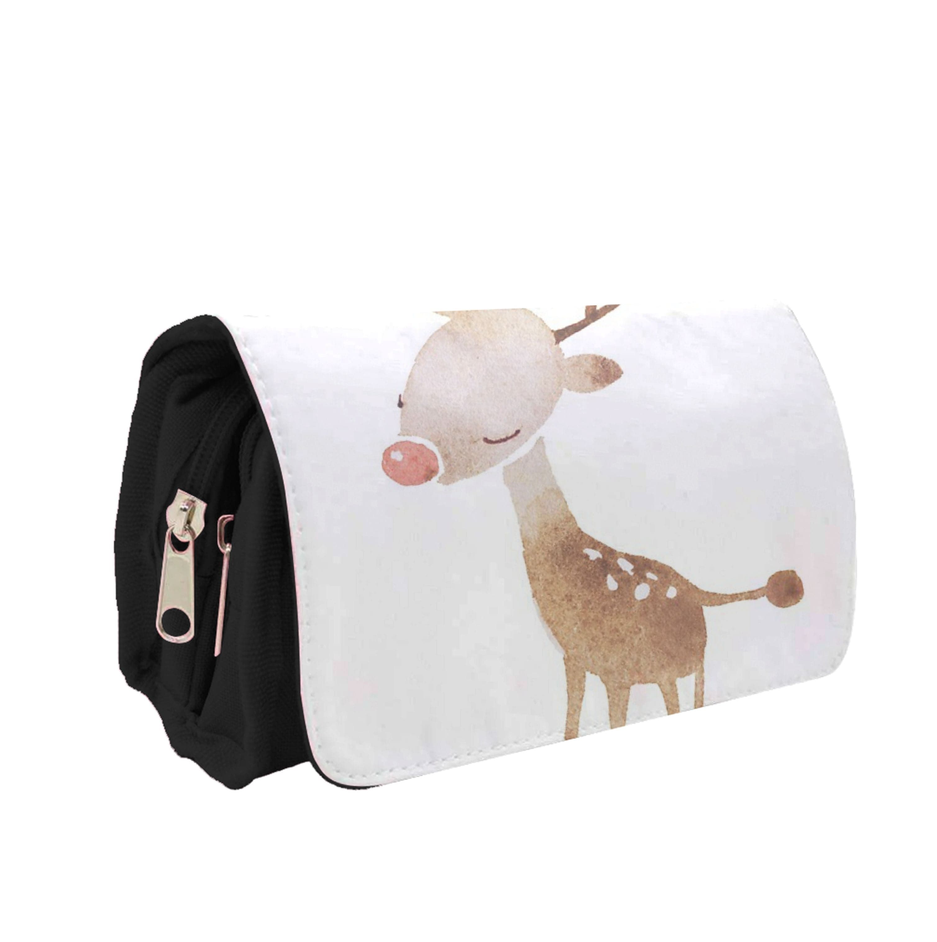 Watercolour Rudolph The Reindeer Pencil Case