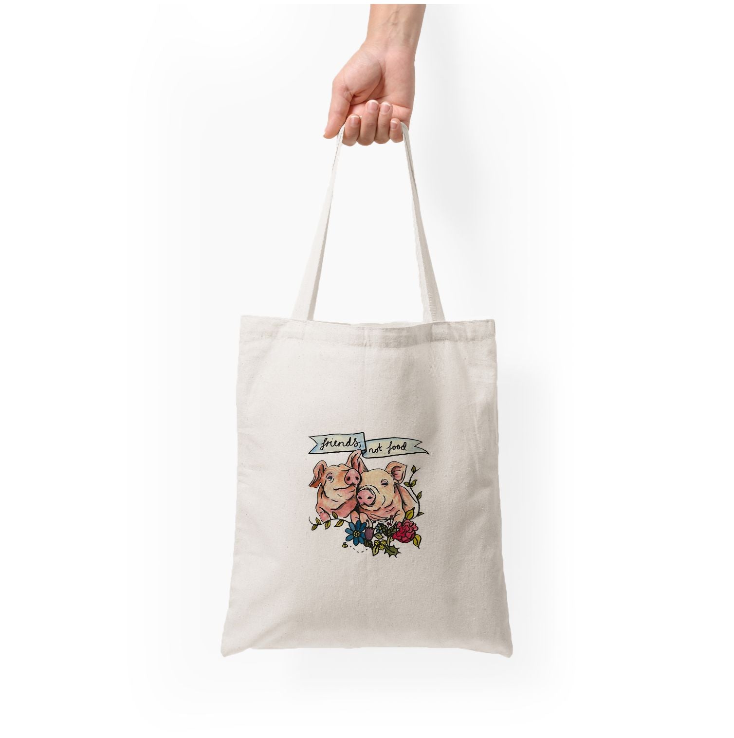 Friends Not Food - Vegan Tote Bag