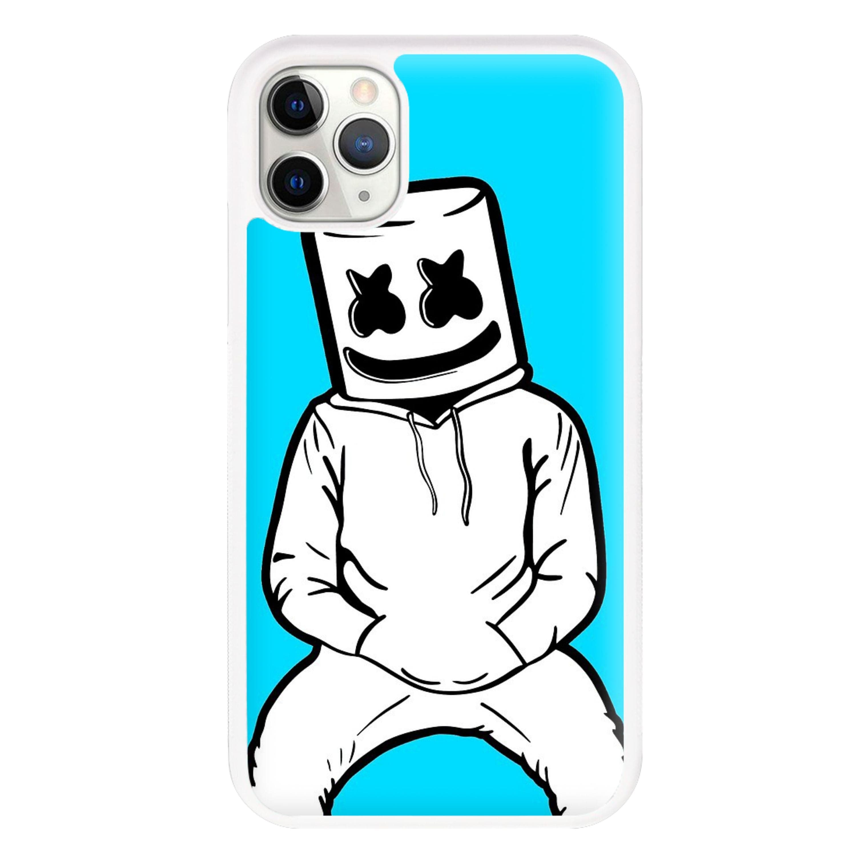 Blue White Helmet DJ Phone Case