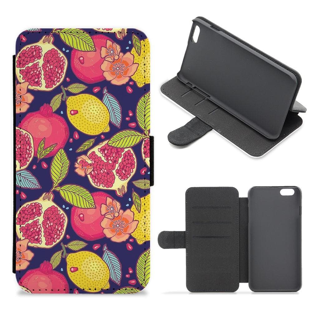 Tropical Garden Pattern Flip Wallet Phone Case - Fun Cases
