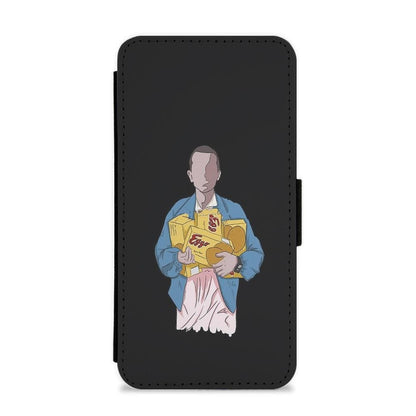 Eleven Faceless Cartoon - Stranger Things Flip / Wallet Phone Case - Fun Cases