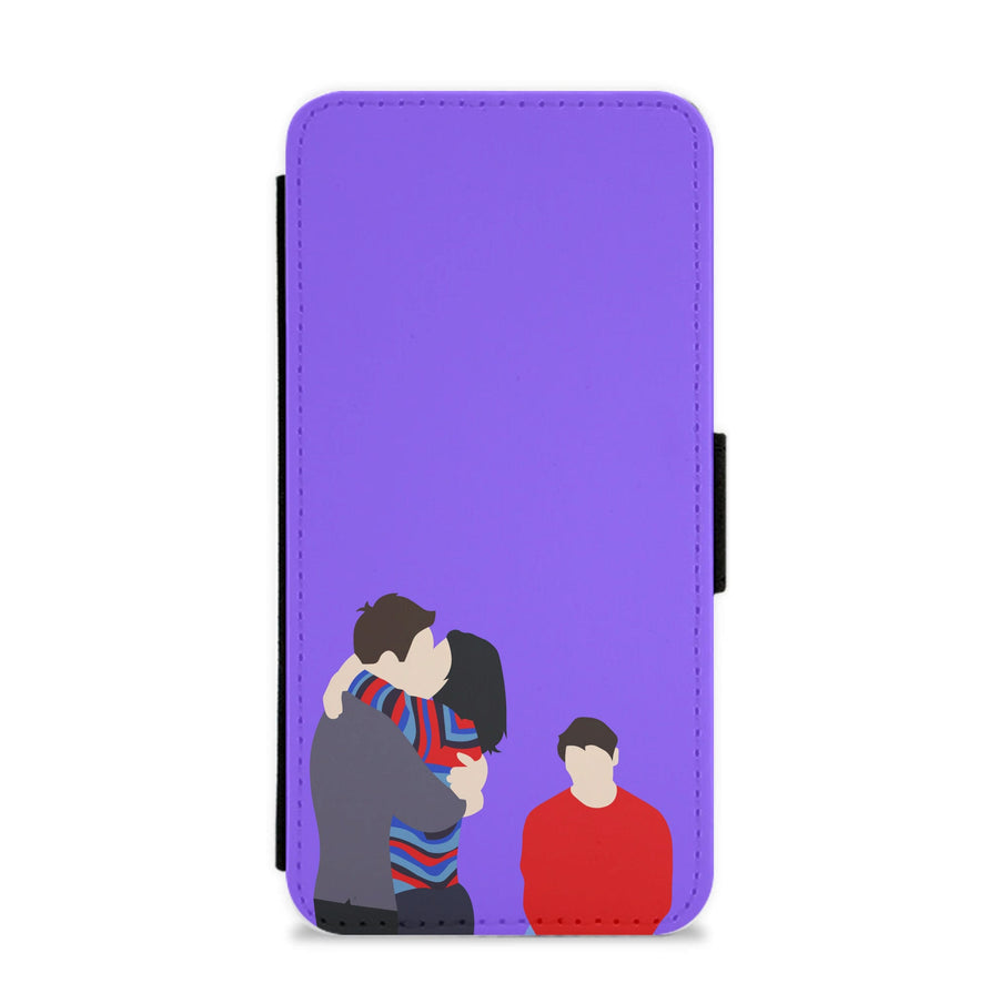 Just Kissing - Friends Flip / Wallet Phone Case