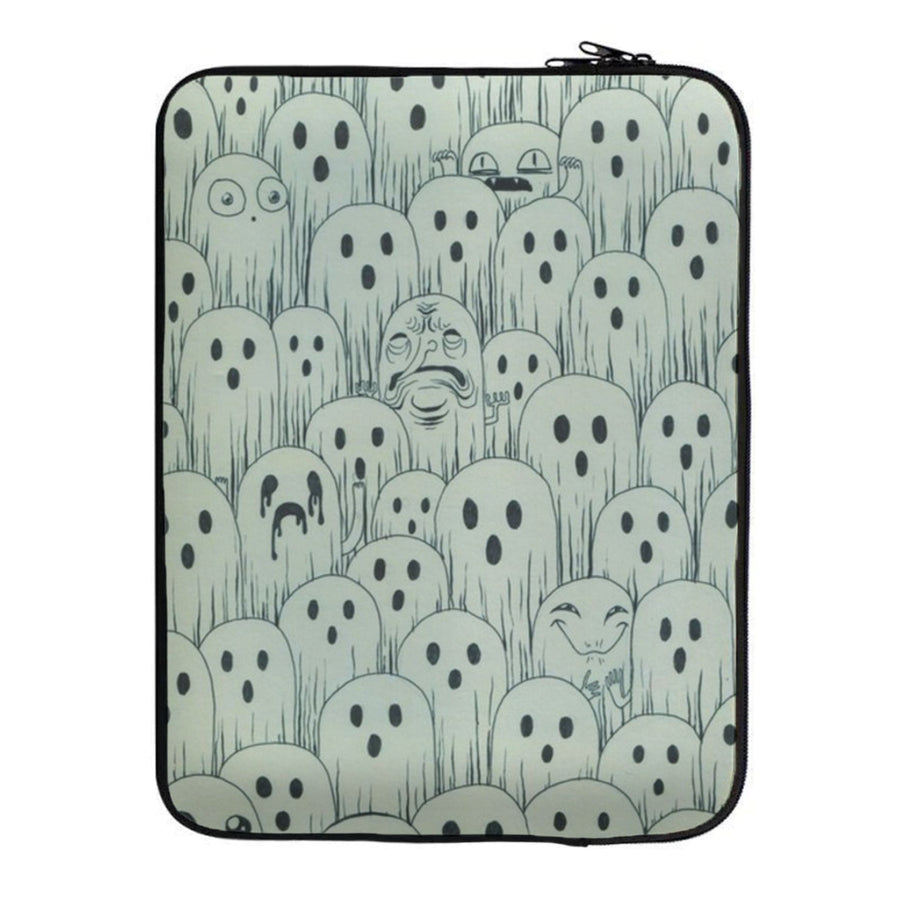 Droopy Ghost Pattern Laptop Sleeve