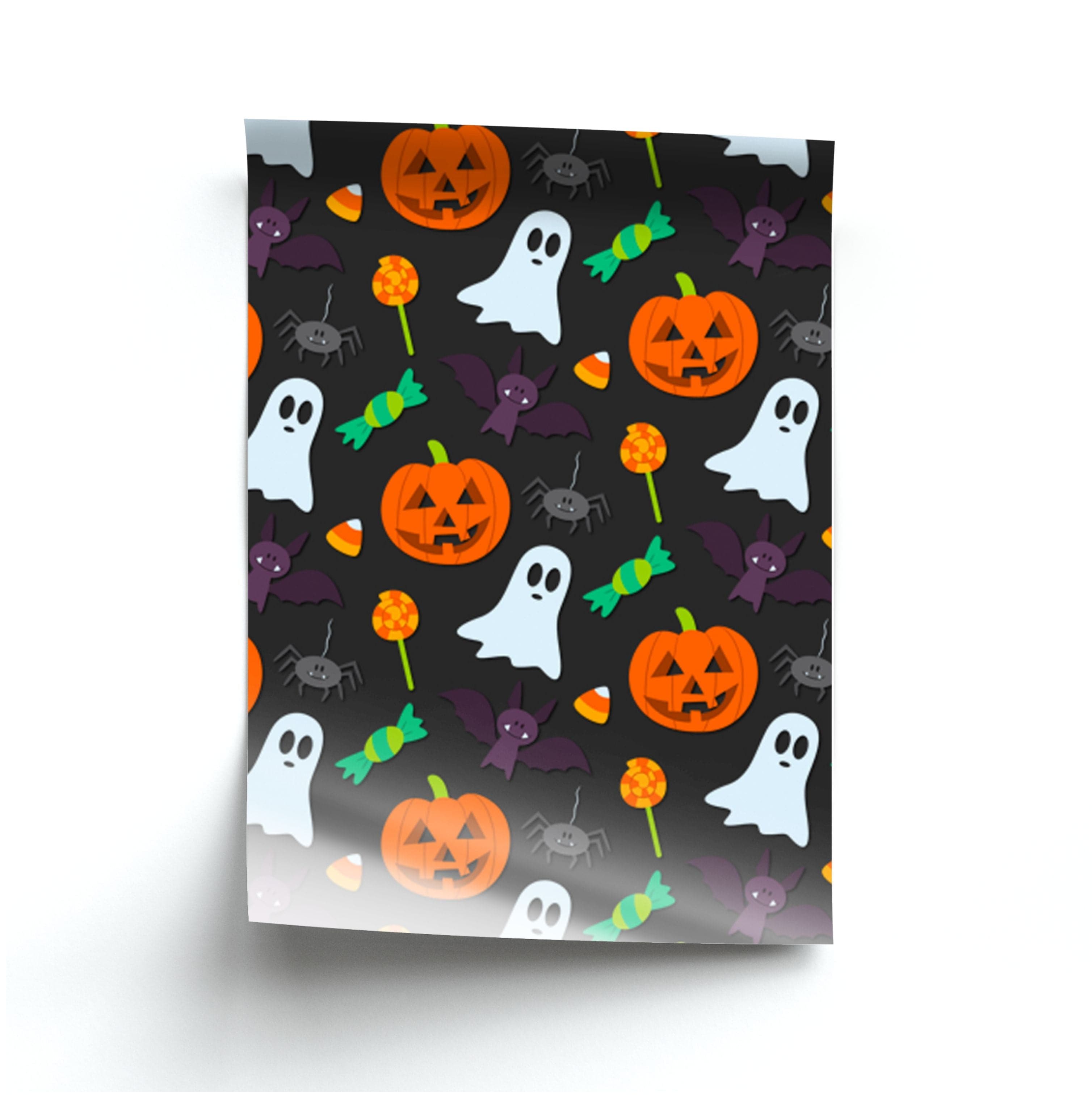 Colourful Halloween Pattern Poster