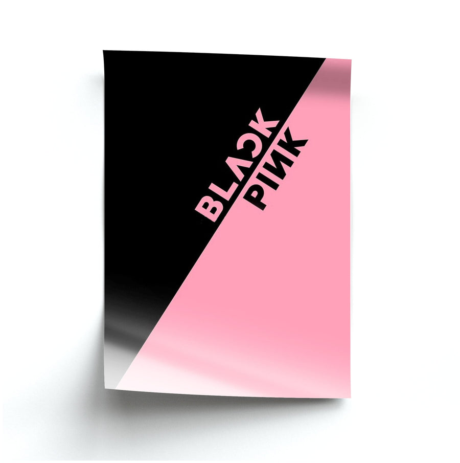 Diagonal Blackpink Logo Poster