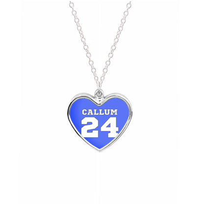 Dark Blue - Personalised Football Necklace