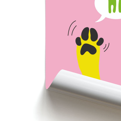 Hi - Dog Patterns Poster