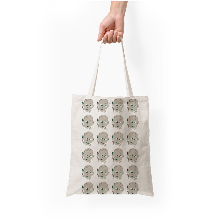 Gollum Pattern - Lord Of The Rings Tote Bag