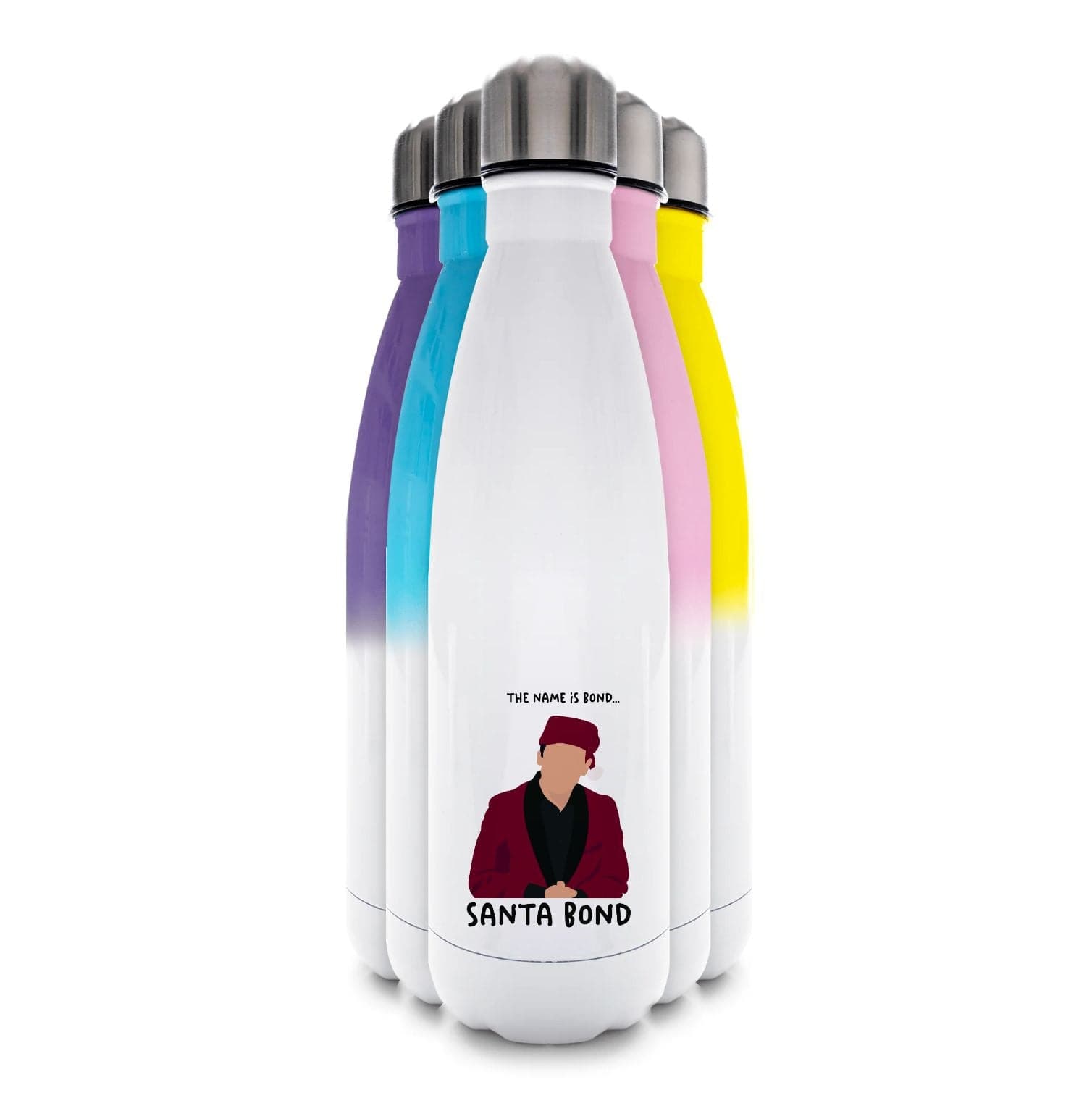 Santa Bond Water Bottle