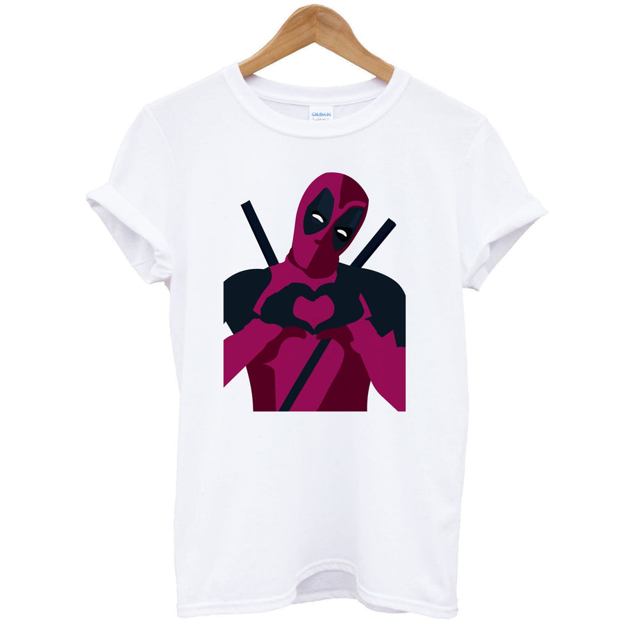 Deadpool heart - Marvel T-Shirt