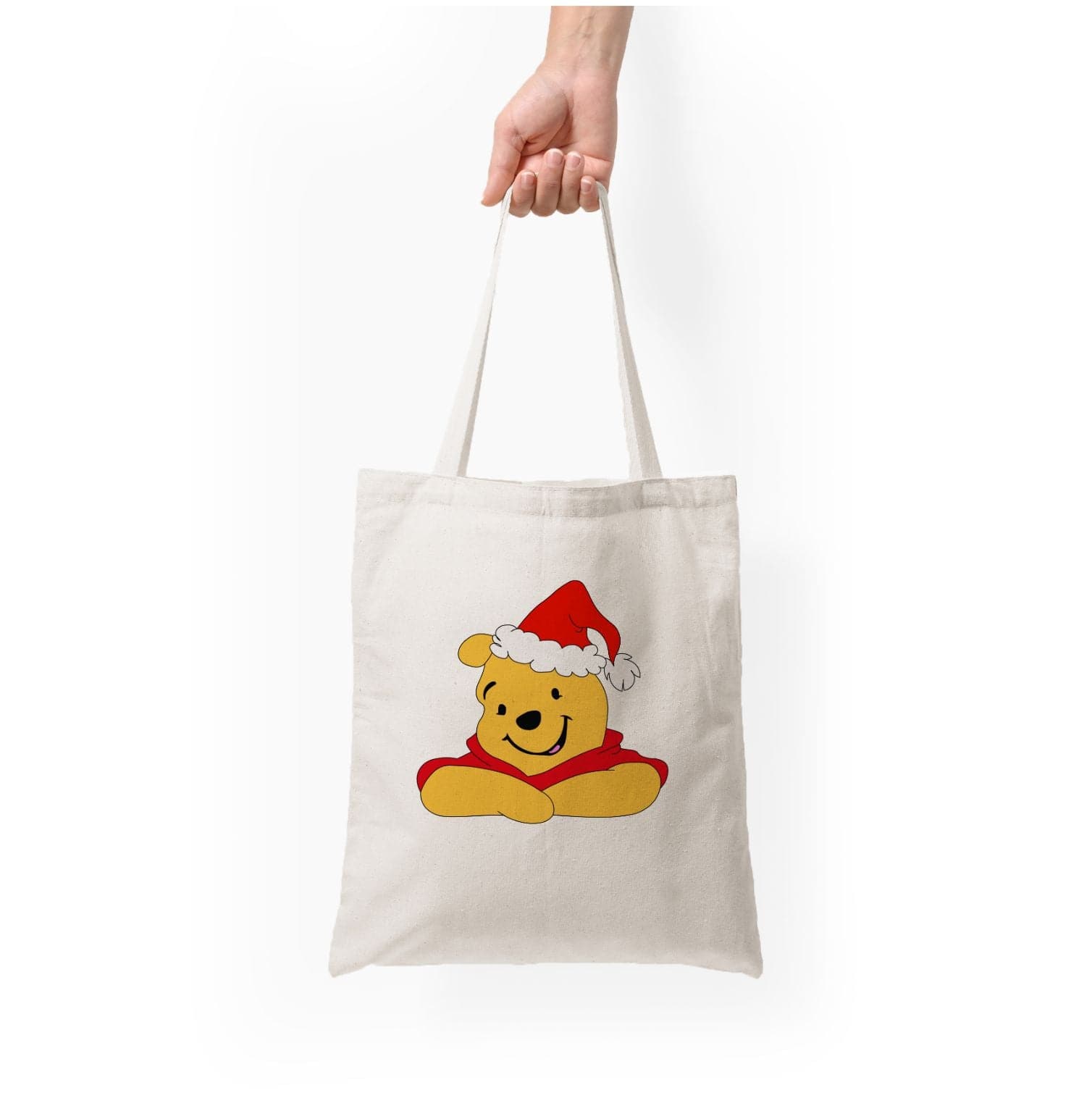 Winnie Pattern Christmas Tote Bag