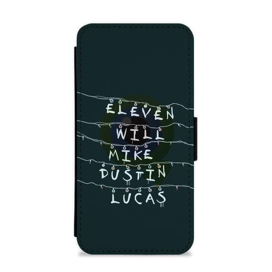 Eleven, Will, Mike, Dustin & Lucas - Stranger Things Flip / Wallet Phone Case - Fun Cases